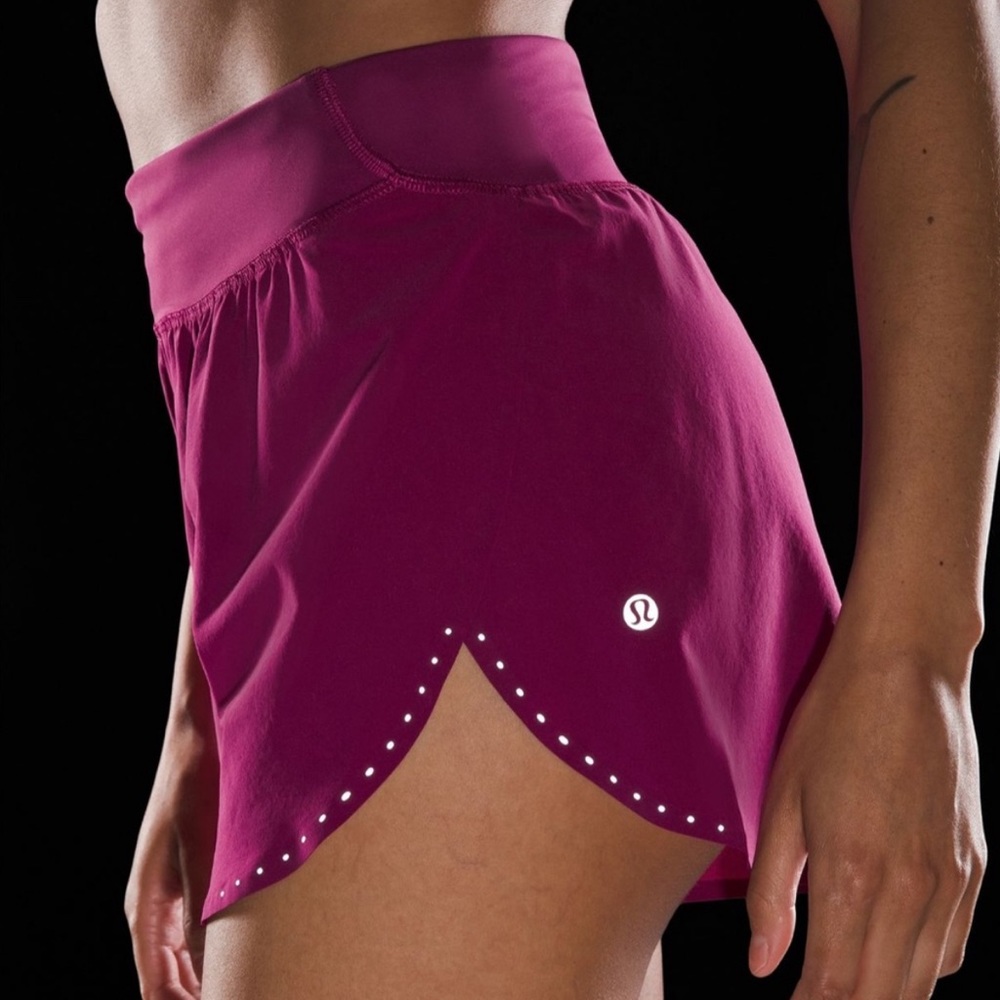 Lulu fast and free reflective high rise shorts
